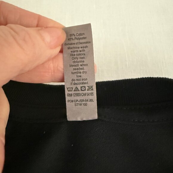 Halloween Skeleton T Shirt Size XL Black White Ribcage Graphic Tee Costume - Picture 7 of 8